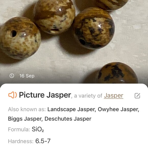 Genuine Yellow Picture Jasper Short Necklace, Cute Bronze Fortune Cat + Gemstone - Picture 14 of 15